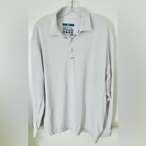 IBKUL Men's White Golf Performance Polo Shirt New